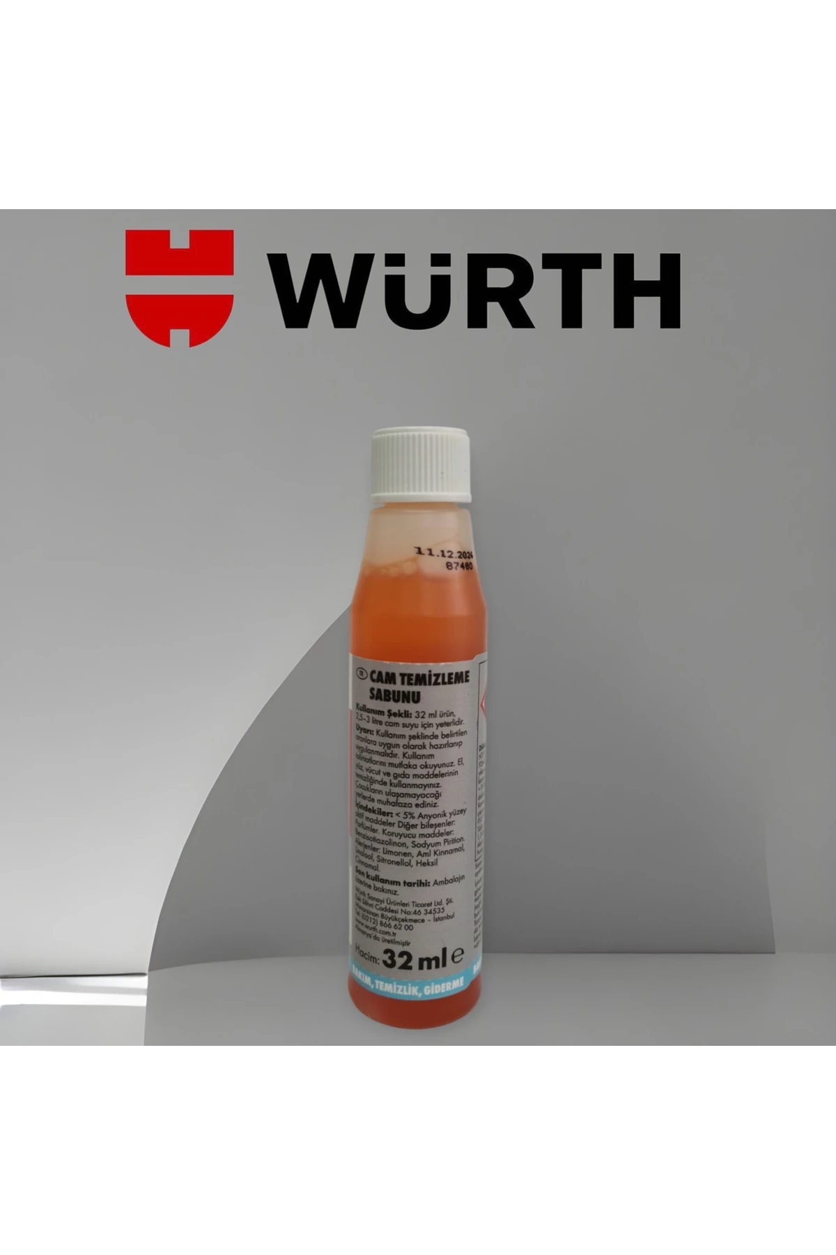 WÜRTH Cam Temizleme Sabunu "konsantre cam temizleyici"