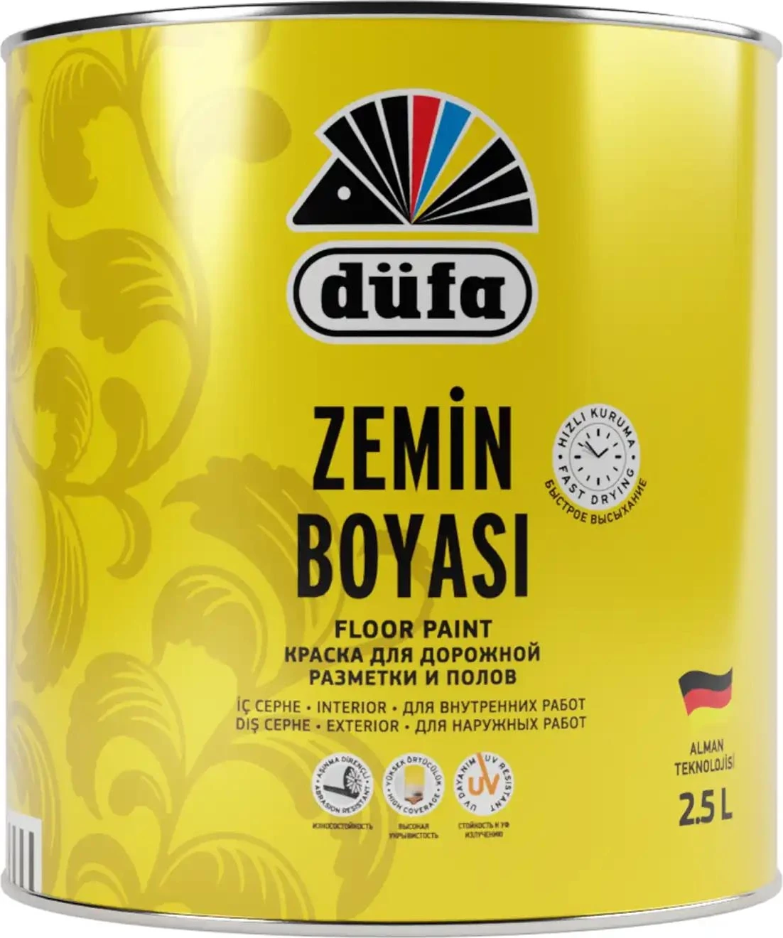 Zemin ve Yol Çizgi Boyası 2.5 Lt