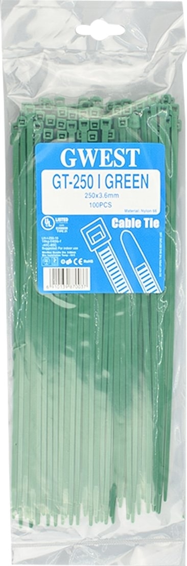 Gt 250I 250 x 3.6 mm Yeşil Kablo Bağı