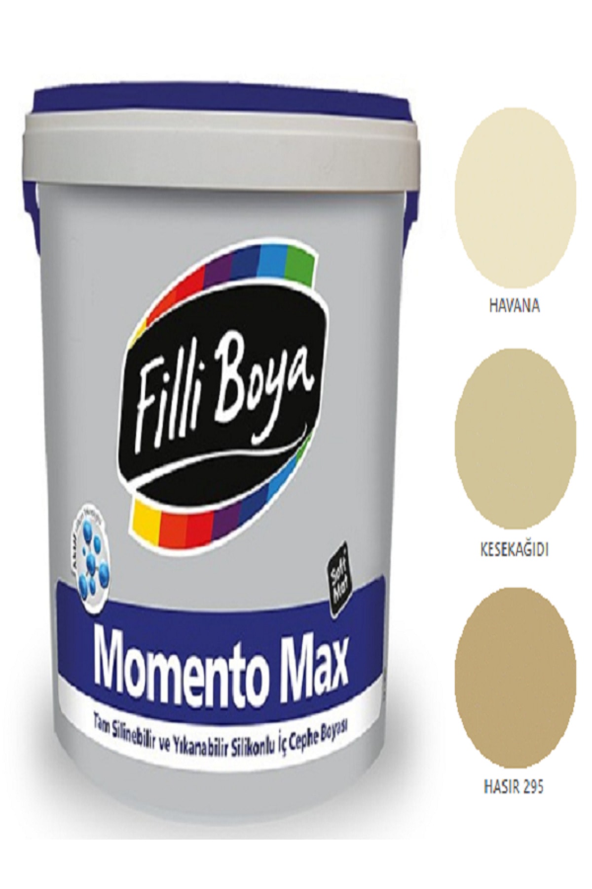 Momento Max Tam Silinebilir Yıkanabilir Silikonlu Mat Boya 15lt (hasır 295)