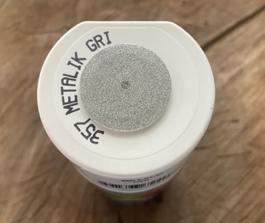 357 400ML Metalik Gri Jant Boyası Oto Boyası Metalik Gri