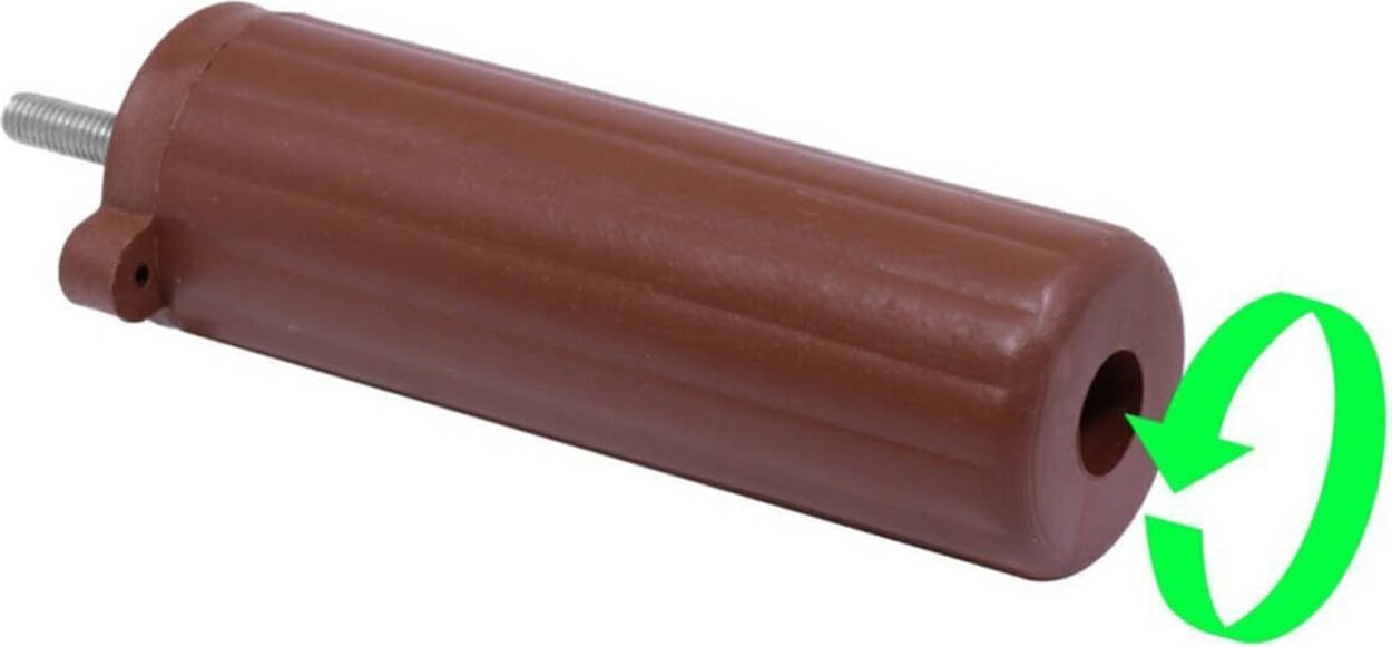 Orta Plastik Mobilya Koltuk Kanepe Ayağı Tek Adet Ceviz 10 - 14 cm 5/16 Vida (Vida Ölçüsüne Dikkat)