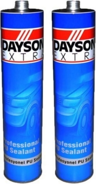 Extra Mastik Poliüretan Siyah Silikon Pu 280 ml Çelik Silikon Başlıklı Renk Siyah 2 Adet