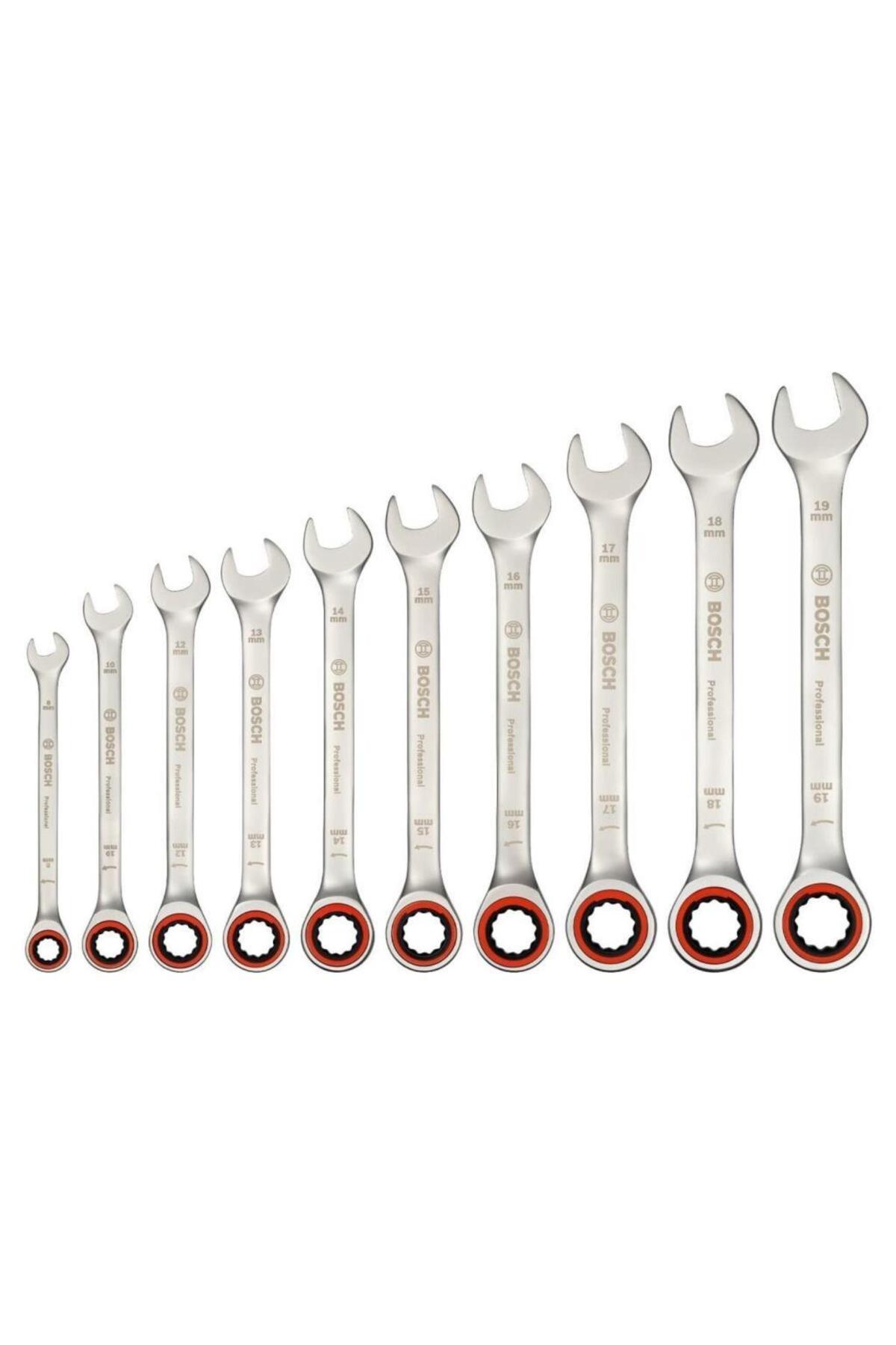 Professional Cırcır Anahtar Seti 10 Parça (8,10,12,13,14,15,16,17,18,19) 1600A02AU0