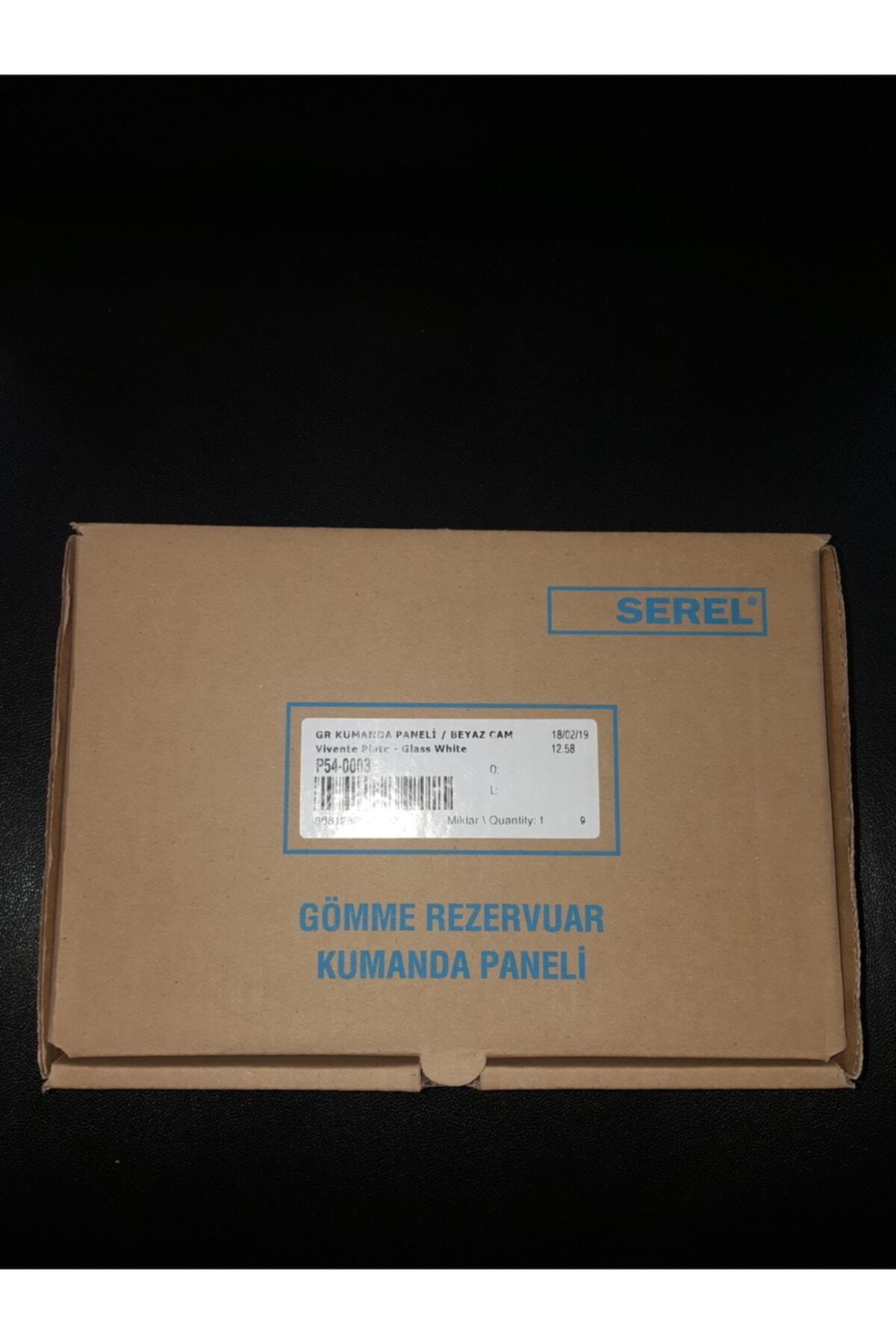 Serel Beyaz Cam Kumanda Paneli