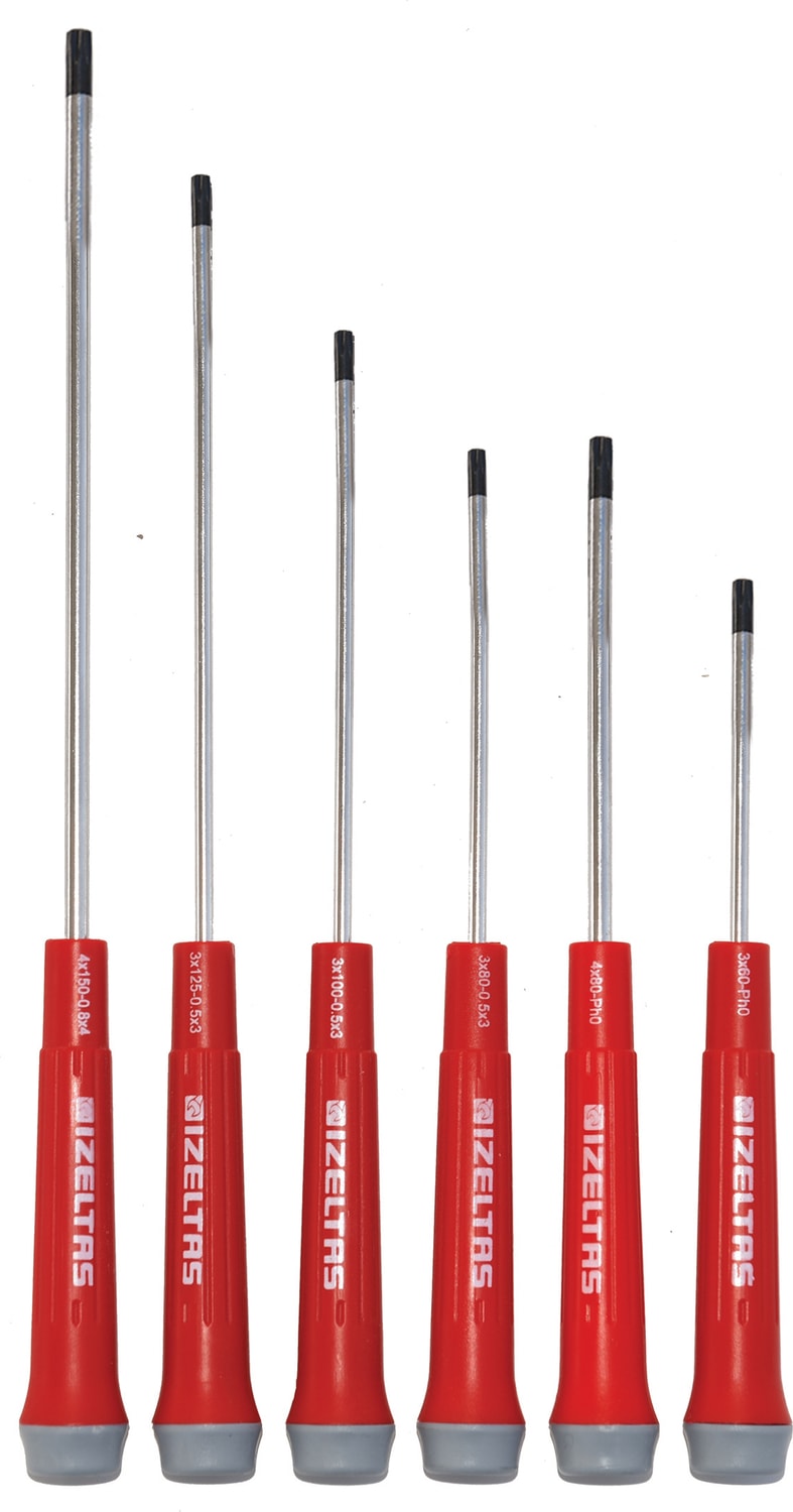 İZELTAŞ Izeltaş Elektronikçi (Klemens) Torx Uçlu Tornavida Seti (6 Parça)