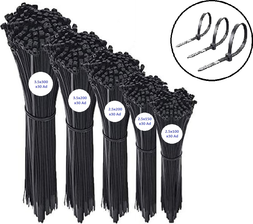 Kablo Bağı Cırt Kelepçe Seti 150 Parça