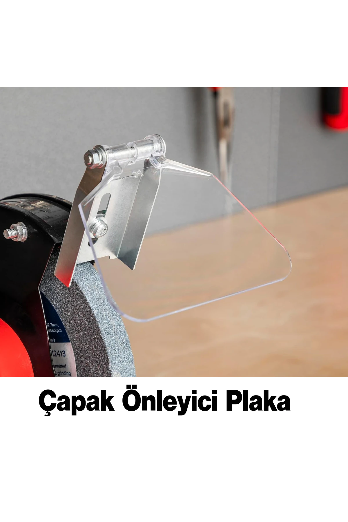 Elektrikli Tezgah Üstü Çark Bıçak Kesici Bileme Taş Motoru 150 mm Zımpara 350 W  Taşlama Metal