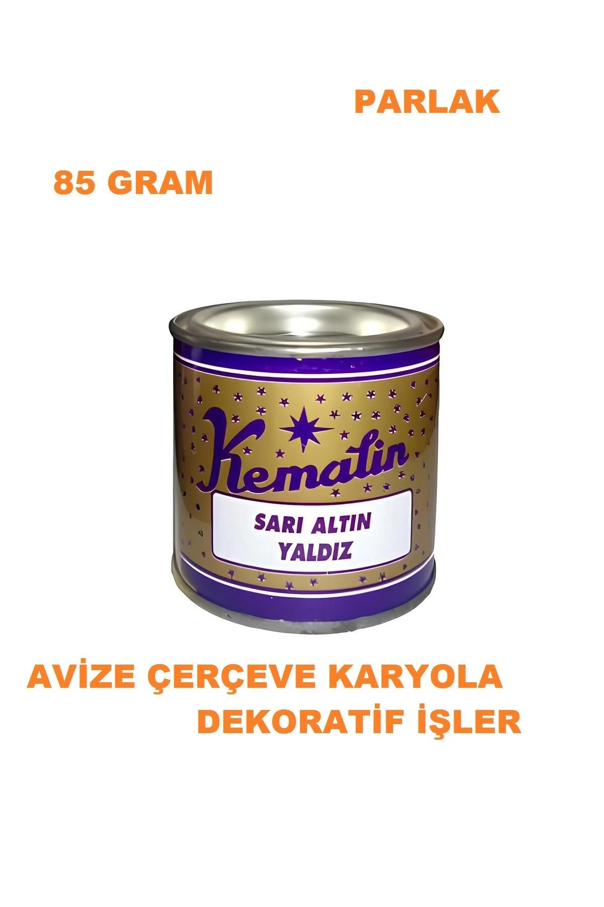 SARI ALTIN YALDIZ BOYA AVİZE ÇERÇEVE KARYOLA DEKORASYON İÇİN 85 GR MİNİK BOY