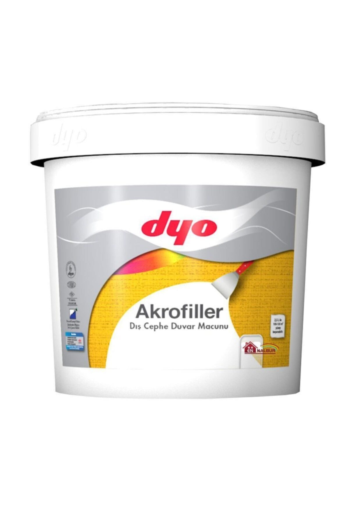 Akrofiller Dış Cephe Duvar Macunu 4,5 Kg