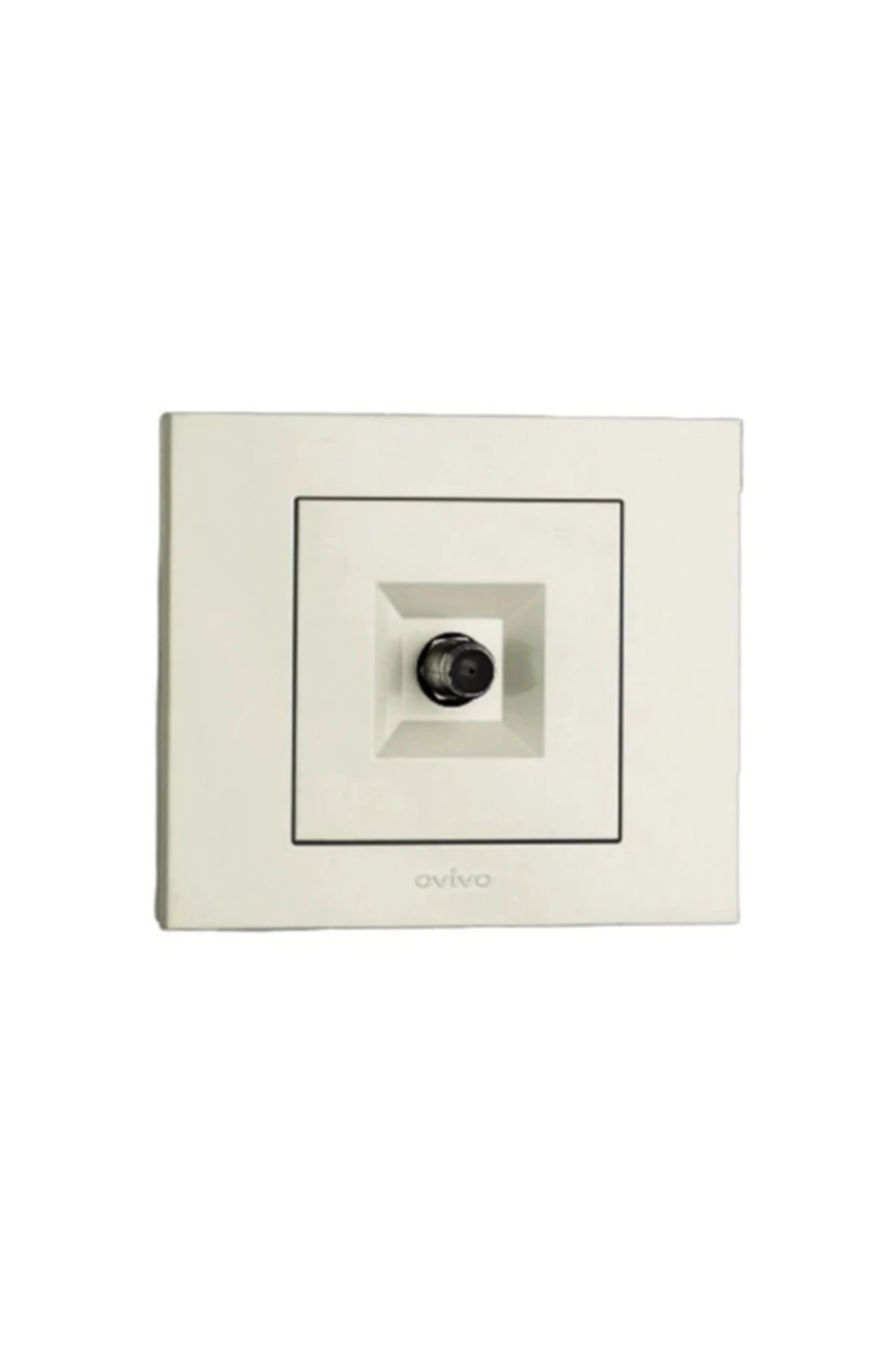 Grano Uydu Prizi F-konnektör Dişi Ekranı Priz Mekanizma Çerçeve Beyaz