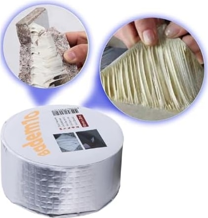 OZKUVVET Bant Çatı Izolasyon Ses Su Yalıtım Tamir Sakız Bandı Gri 48 mm x 2 Metre 1 Adet