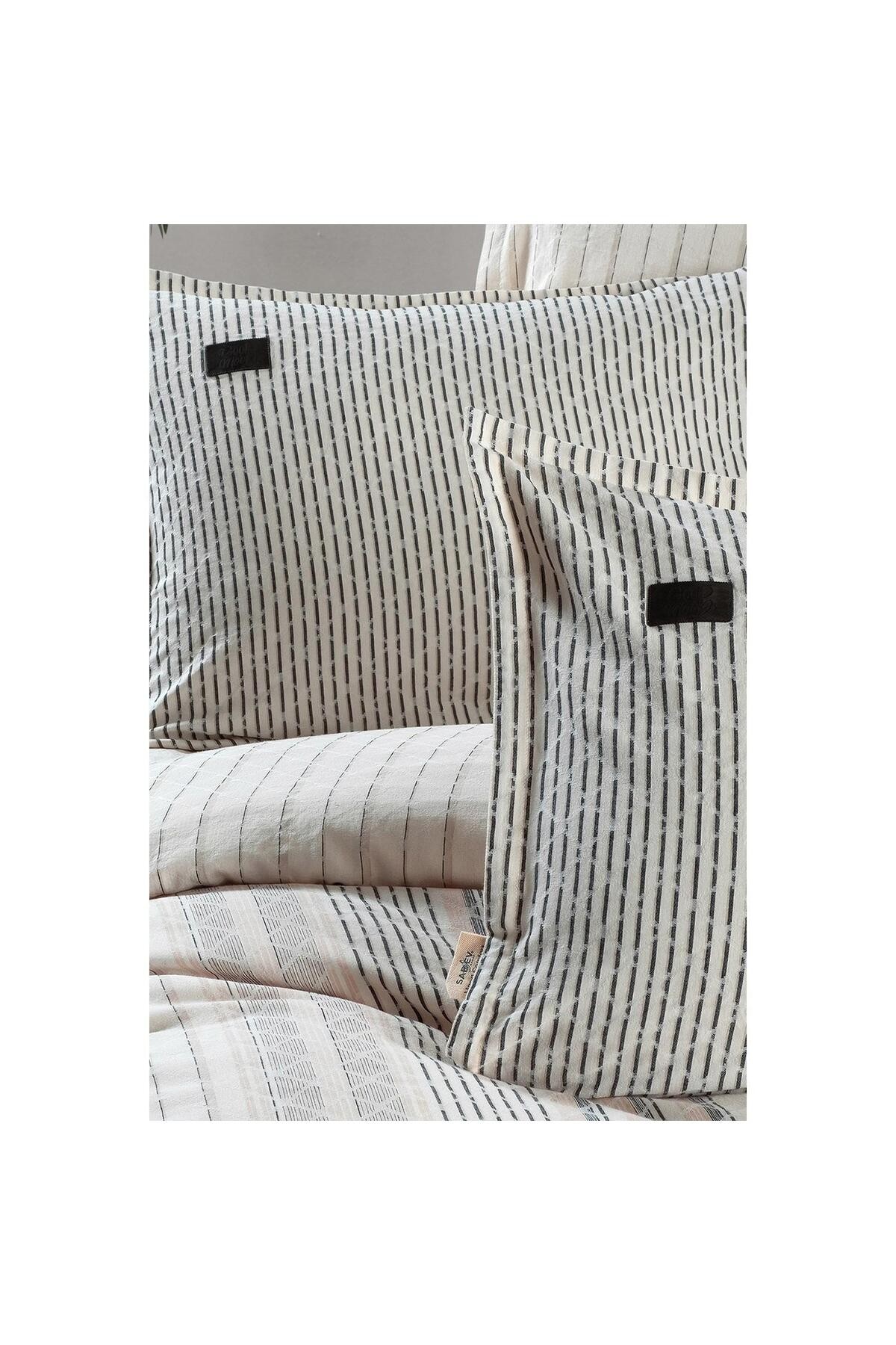Calamor Bej Çift Kişilik %100 Pamuk Mood Comfort Nevresim Takımı