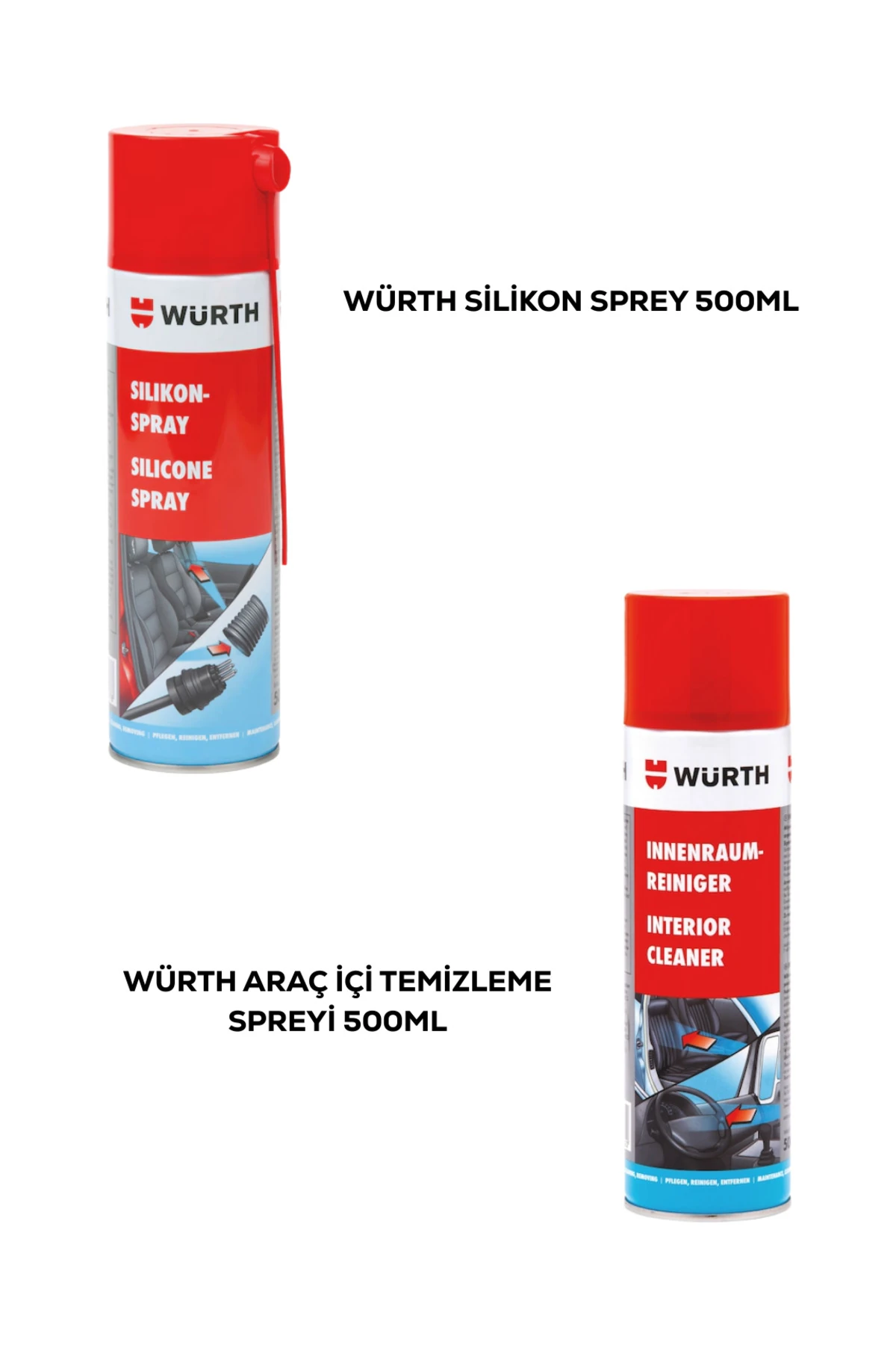 Kapsamlı 9 Parça Araç Bakım ve Temizlik Seti - 9'lu Oto Bakım Seti