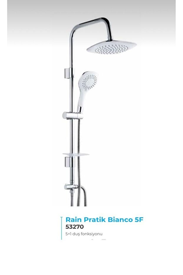 rain bianco duş seti