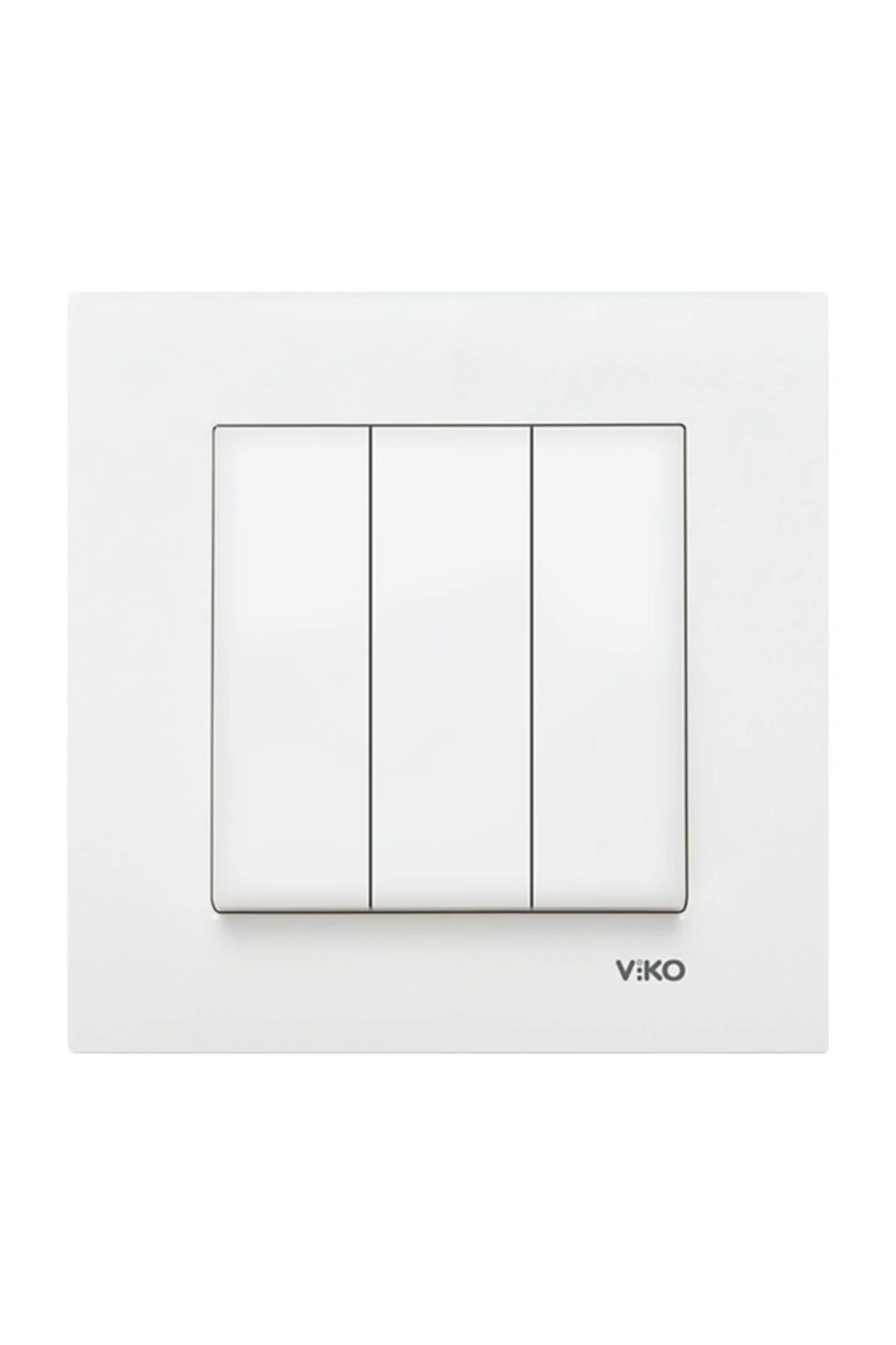 Karre Üçlü Anahtar Beyaz Çerçeveli 90967068 -