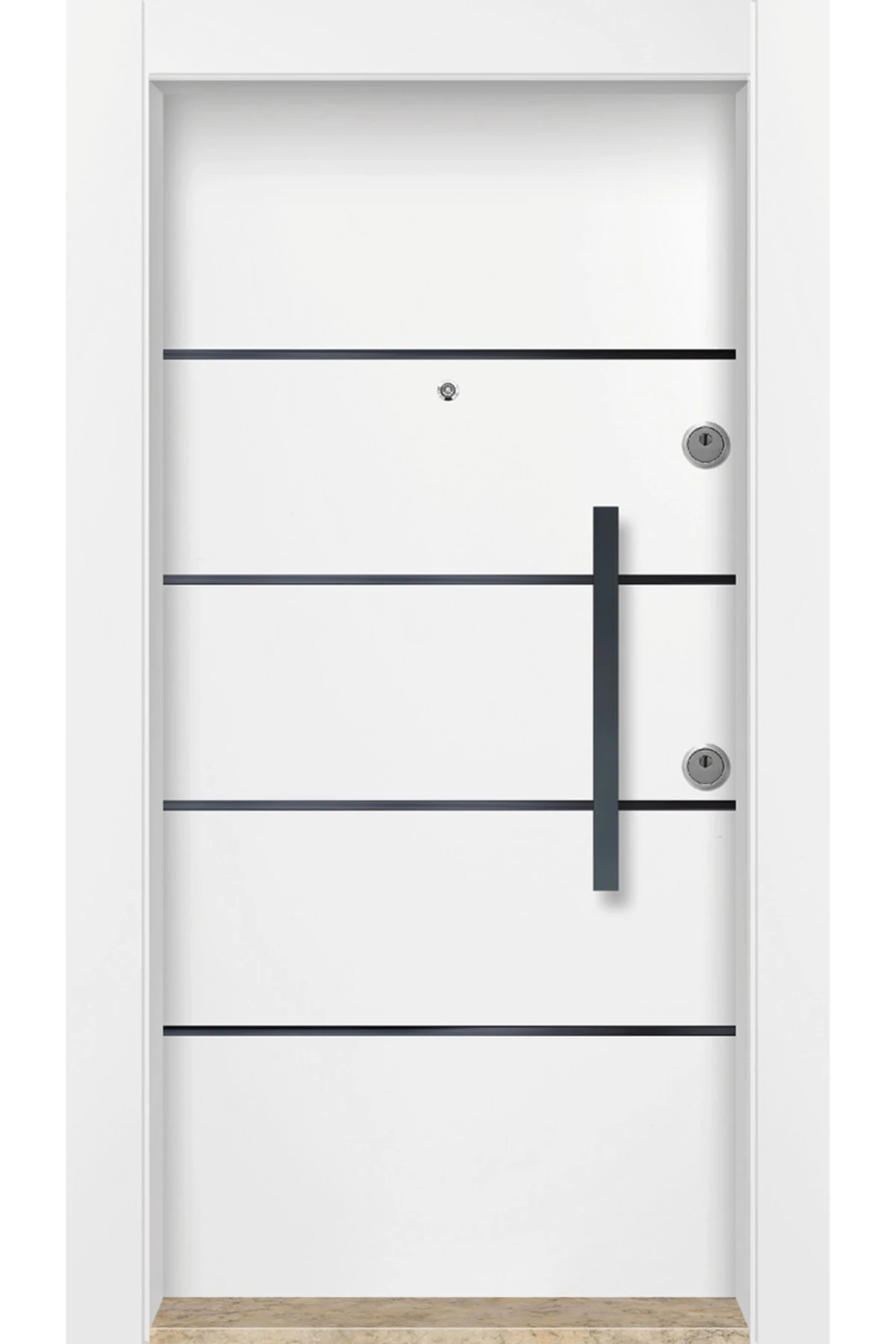 Dış Iklim Kapısı, Yağmura Güneşe Dayanıklı Çelik Kapı, Mn-6027 Sol