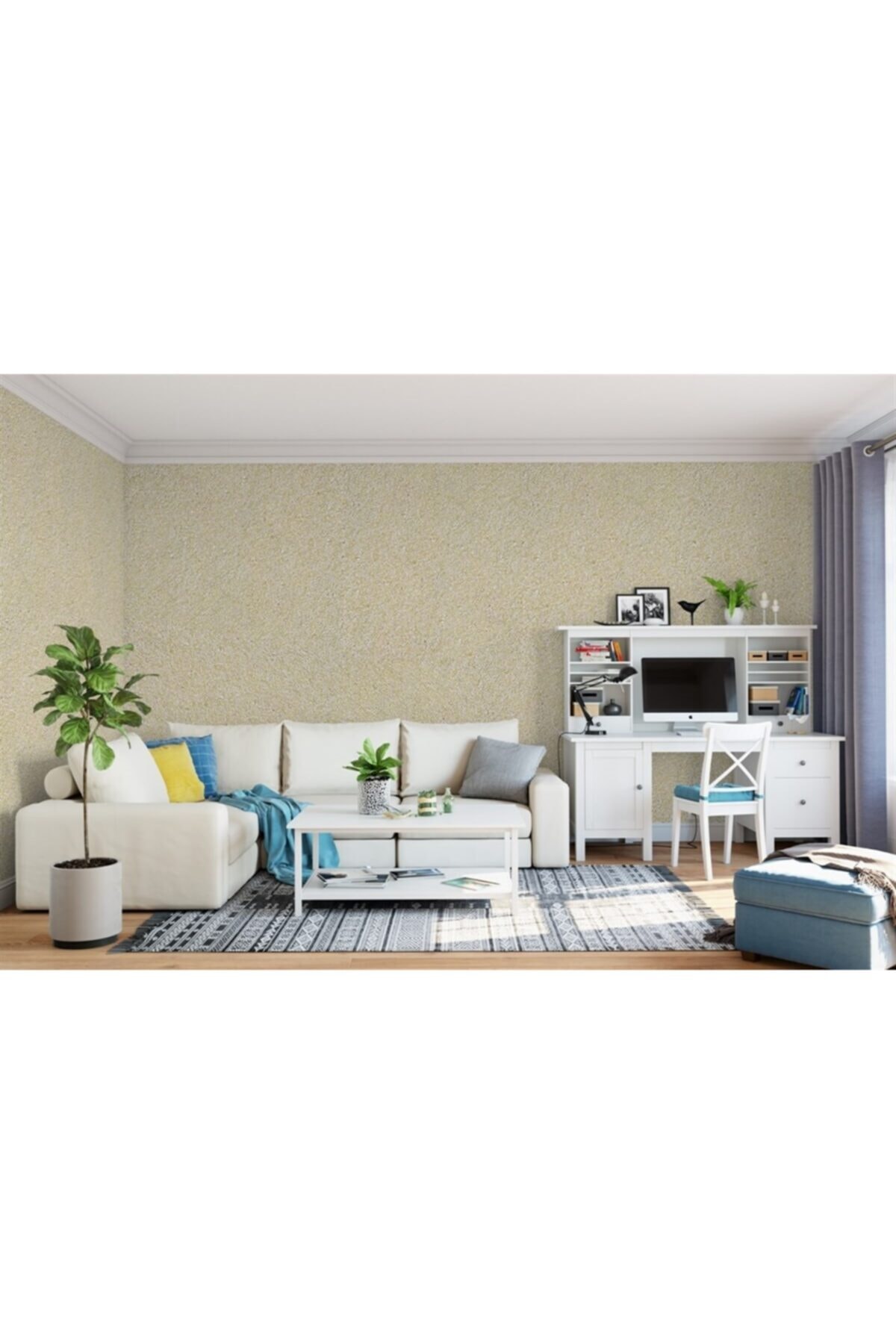 Isı Ve Ses Yalıtımlı Canlı | Ipek | Dekoratif Sıva Pearl-19 | Somon