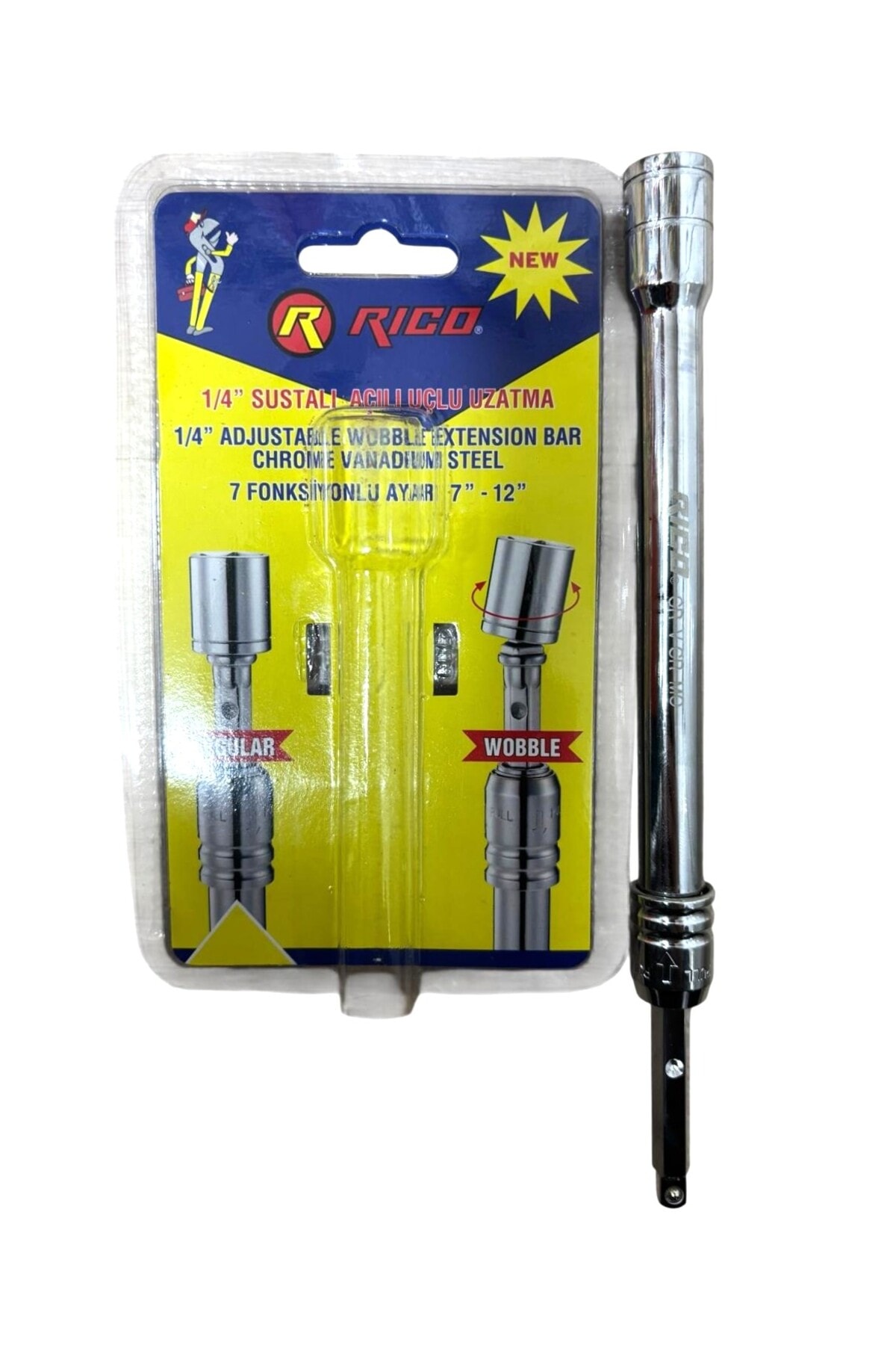 RİCO 1/4 SUSTALI LOKMA UZATMA AÇILI UÇ