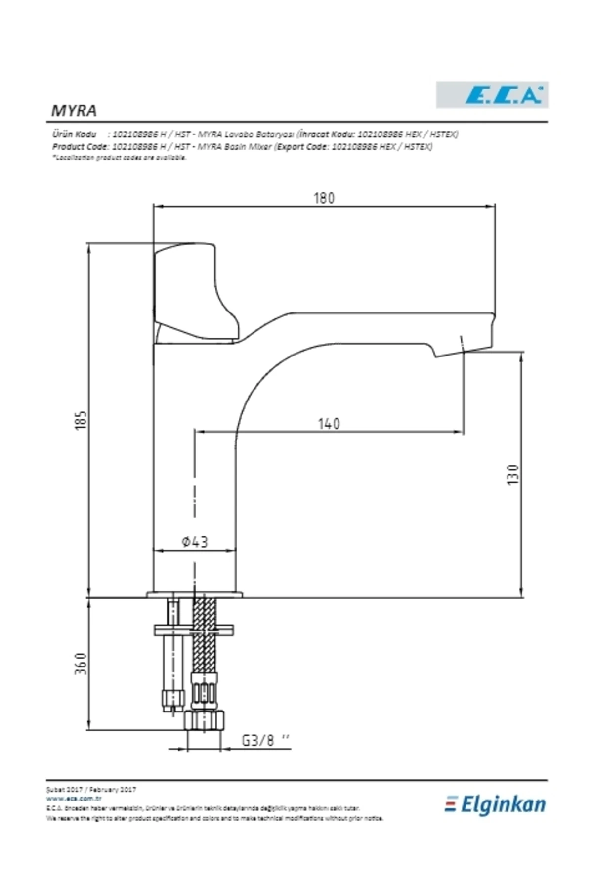 Myra Lavabo Bataryası