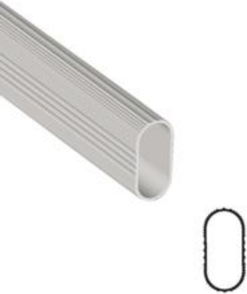 Dolap Içi 30 cm Oval Elbise Askı Borusu, Tavan Askı Aparatı Vidaları Hediye