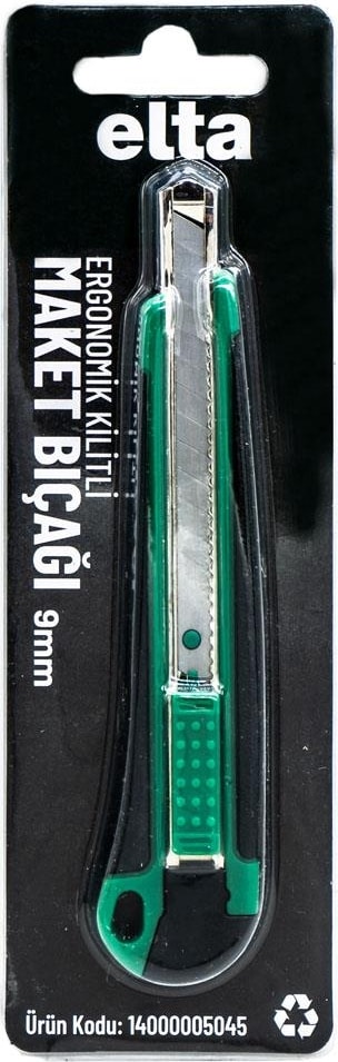 İzeltaş  Ergonomik Kilitli Dar Maket Bıçağı 9 mm