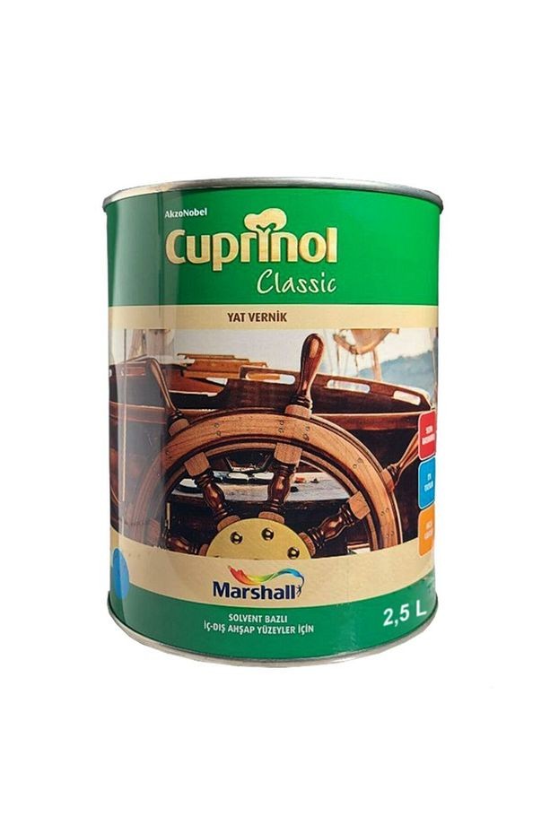 Cuprinol Classic Yat Vernik Ahşap Verniği Parlak 2,5 Lt. (3,5 Kg)