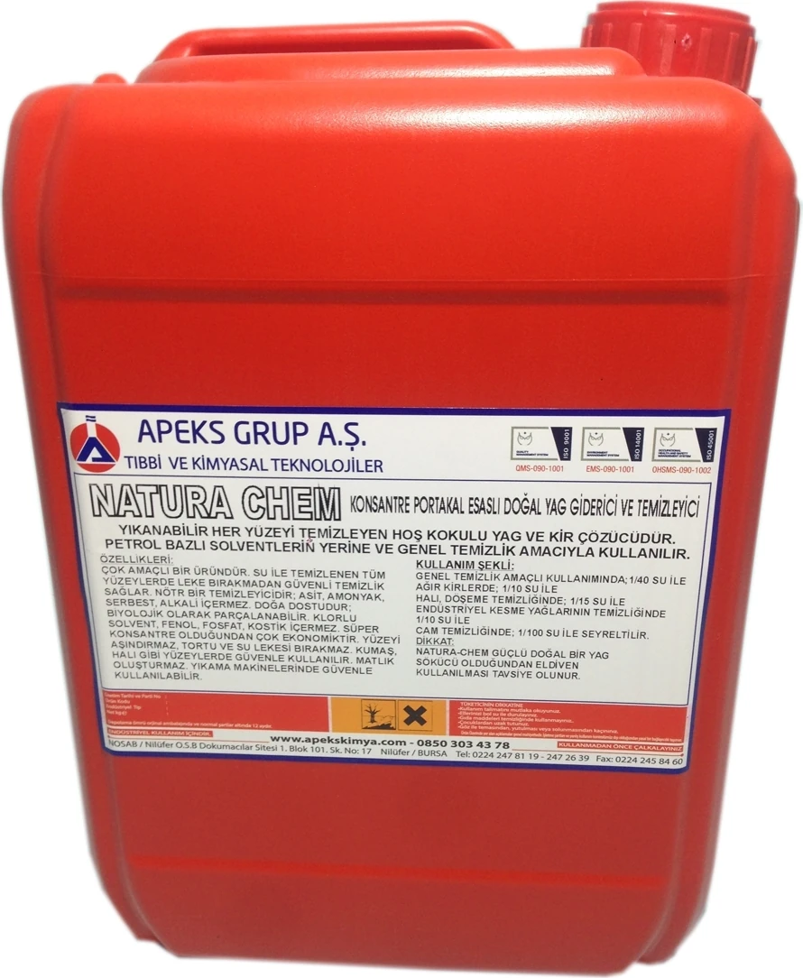 Portakal Esaslı Doğal Yağ Giderici ve Temizleyici 5 kg