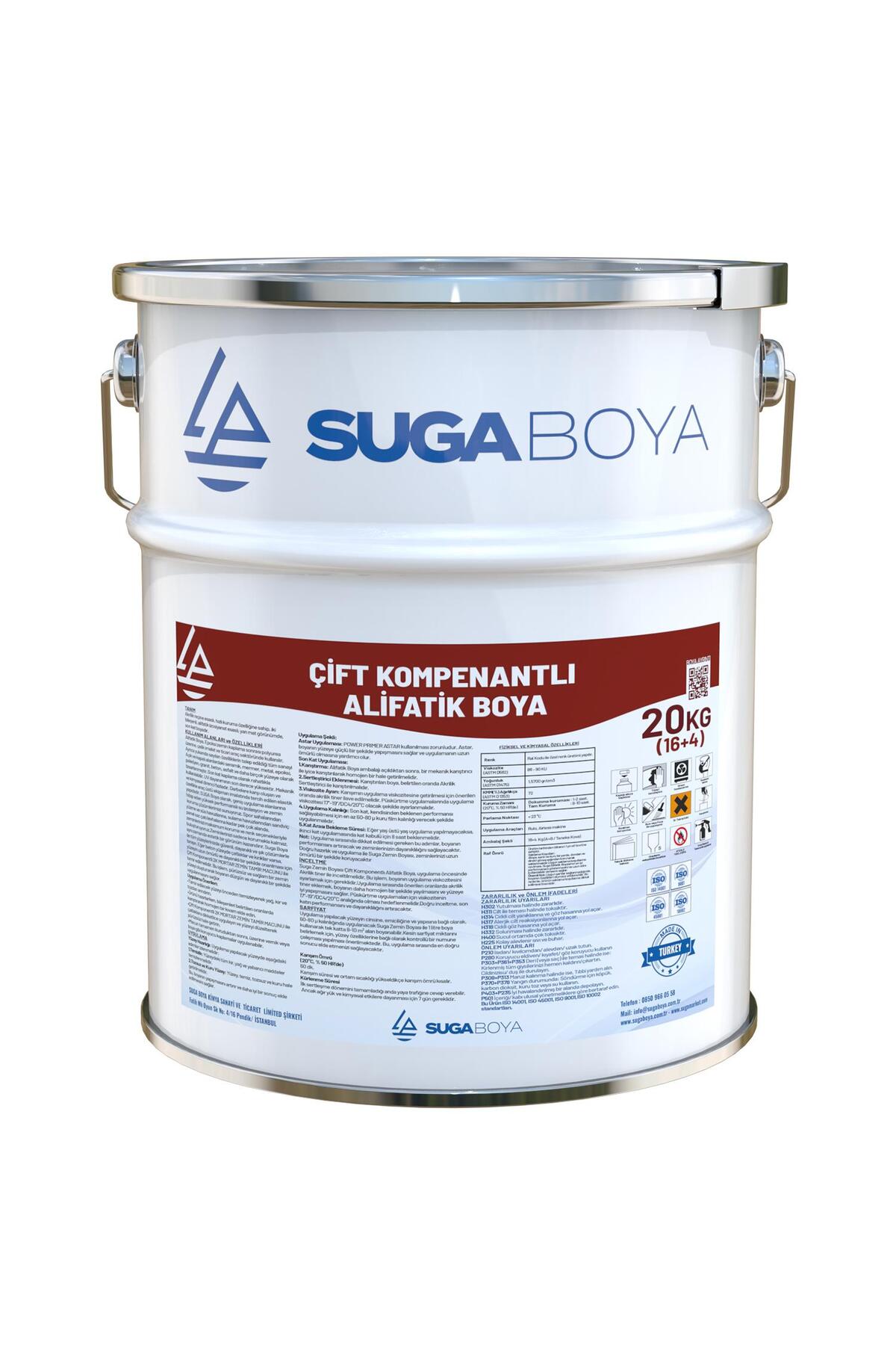 Çift Kompenantlı Epoksi Zemin Boyası Alifatik Boya 16 4 20 Kg