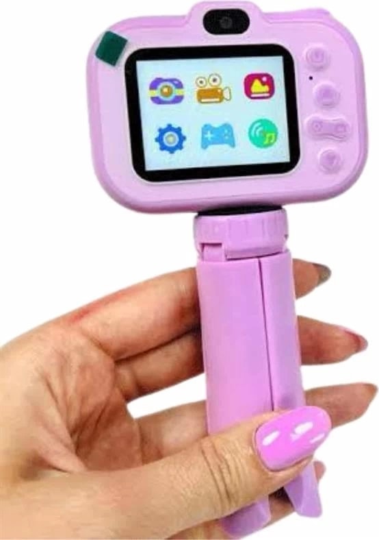 Çocuk Için Eğitici Video Kamera Ayaklı Mini Fotoğraf Makinesi