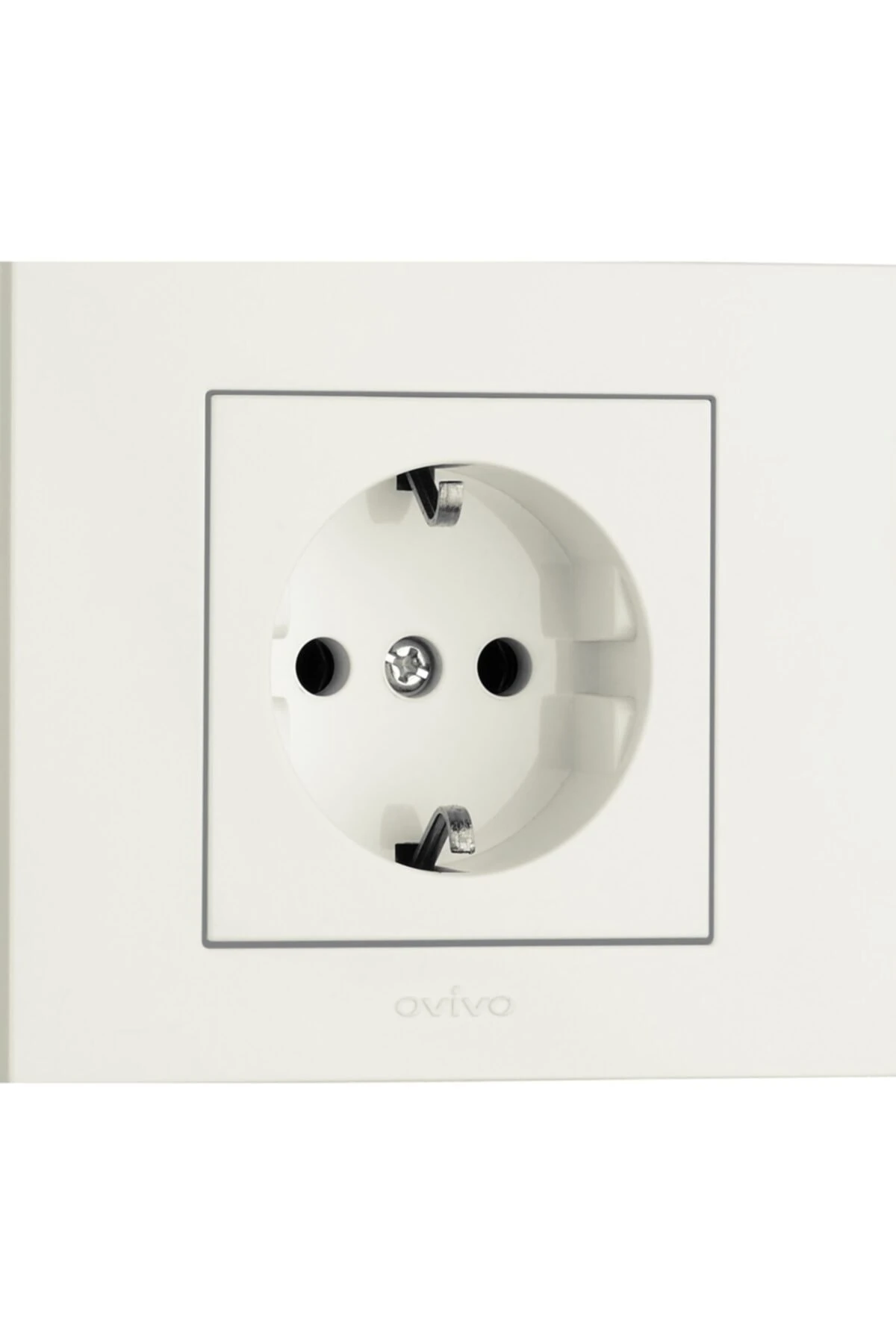 Beyaz Renk Priz Çerçeveli