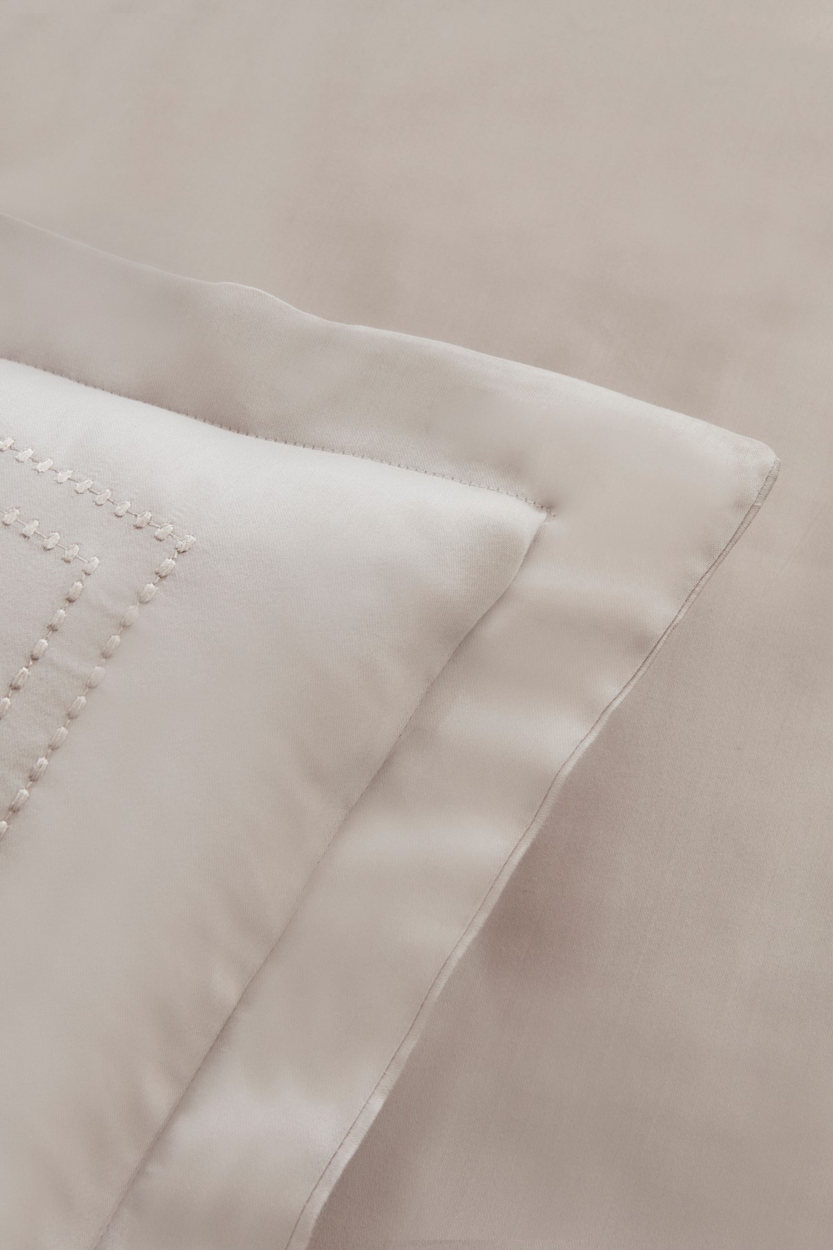 White Collection Felves %100 Pamuk Çift Kişilik Nevresim Takımı Açık Gri