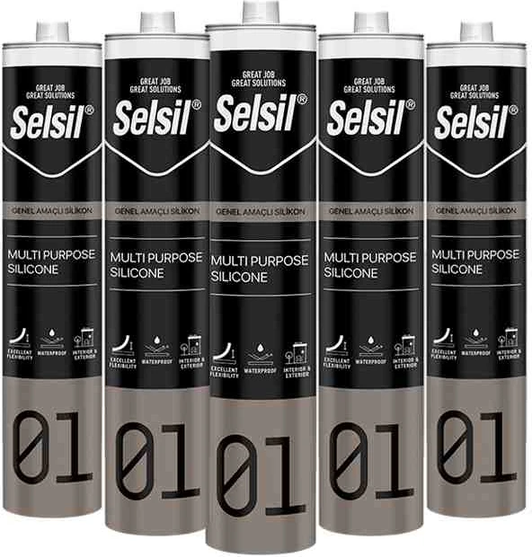 Genel Amaçlı Silikon 280 Gr. 25 Adet / 1 Koli Beyaz