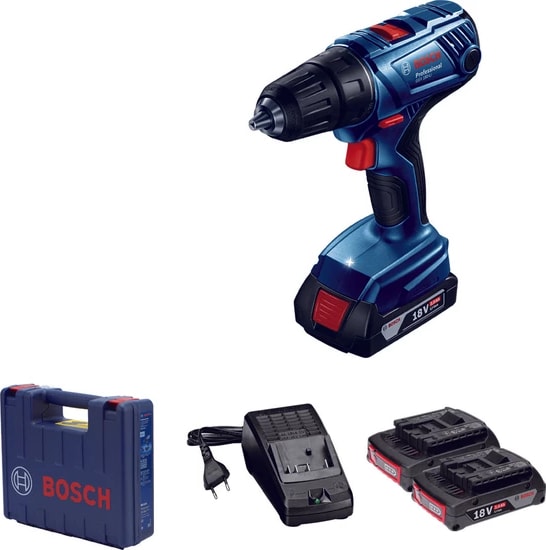 BOSCH Professional GSR 180-LI 2 x 2 Ah Akülü Delme Vidalama Makinesi - 06019F8109