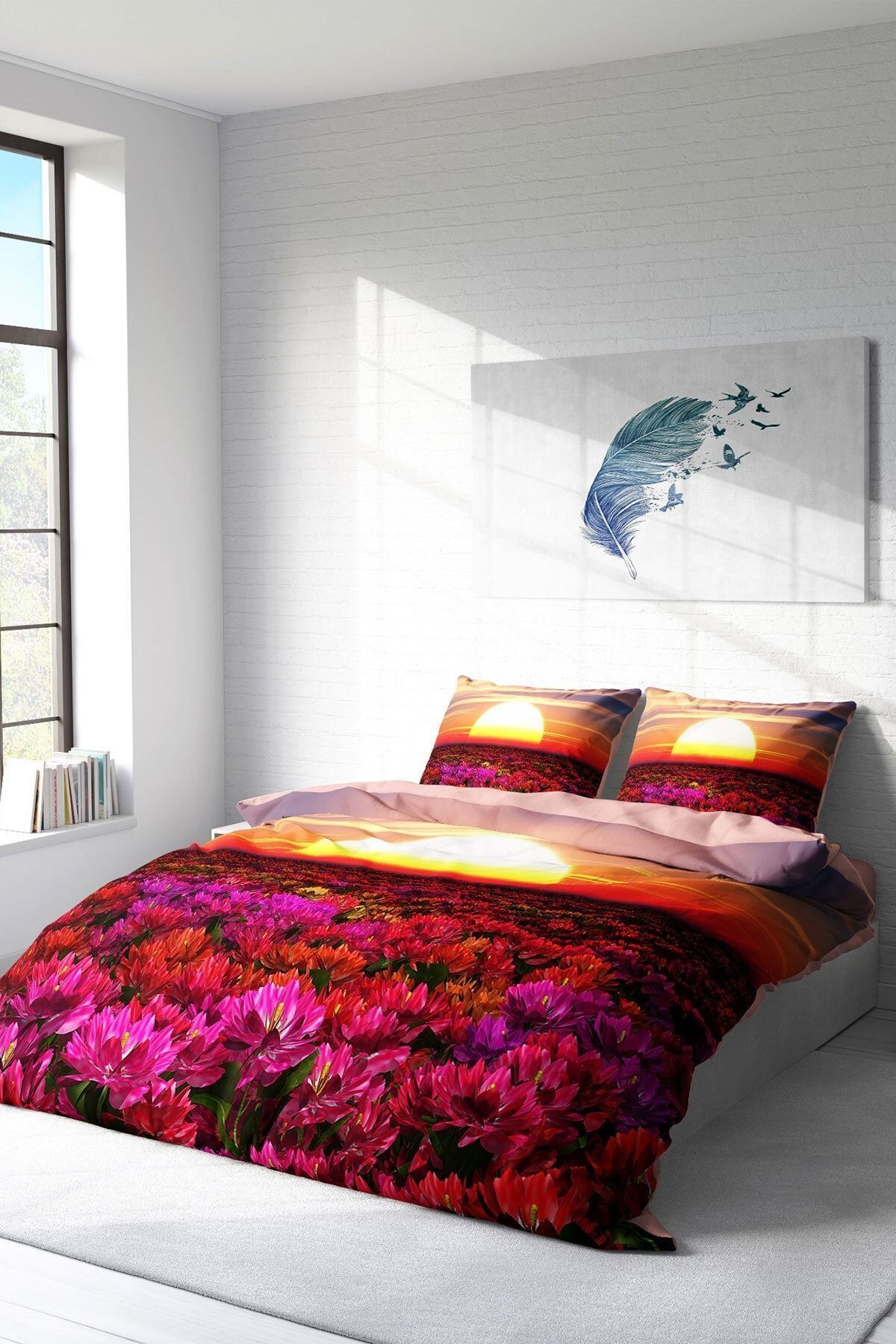 Sunset 3d Dijital Baskılı Çift Kişilik Nevresim Takımı