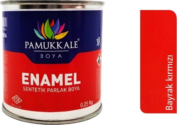 Enamel Sentetik Yağlı Boya 250 Gr. Bayrak Kırmızı