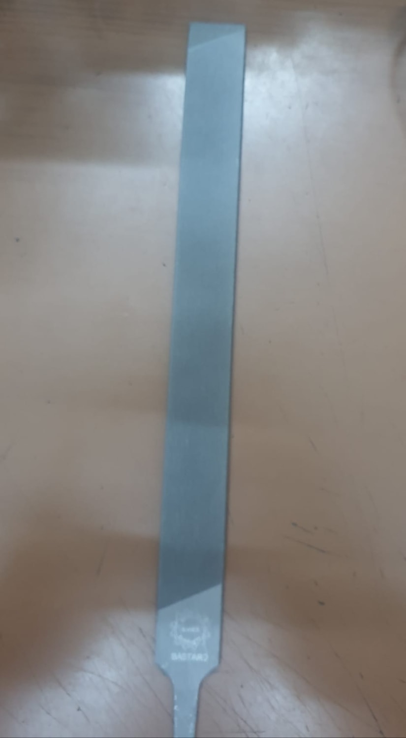 Mil Eğesi 10 Inç (Bir Kenarı Yuvarlak)