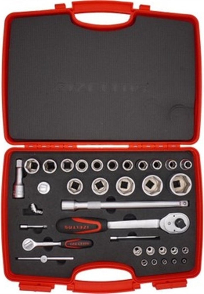 Izeltaş 1/2-1/4" Altı Köşe Lokma Takımı 35 Parça