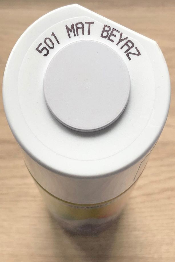 Mat Beyaz 501 Alüminyum-ahşap-plastik-demir-metal-sprey Boyama 400 ml