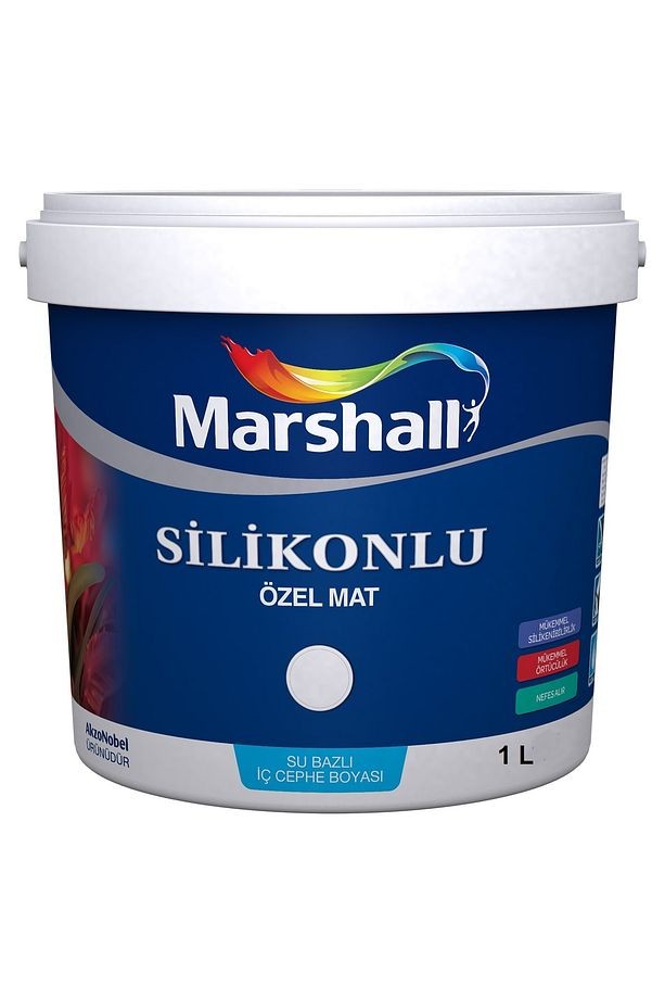 Silikonlu Özel Mat 1 lt Akarsu Rengi