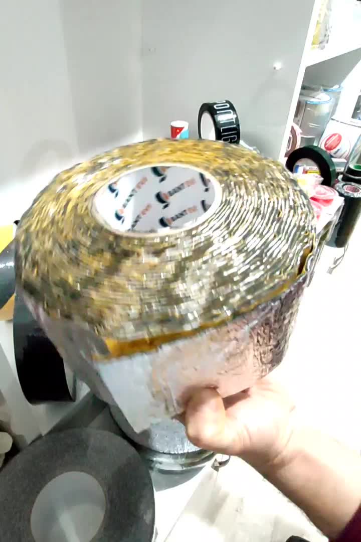 Folyolu Kauçuk Bant 10cmx5mt Isı Ve Ses Izolasyon Bandı Alüminyum Kauçuk Yalıtım Bandı