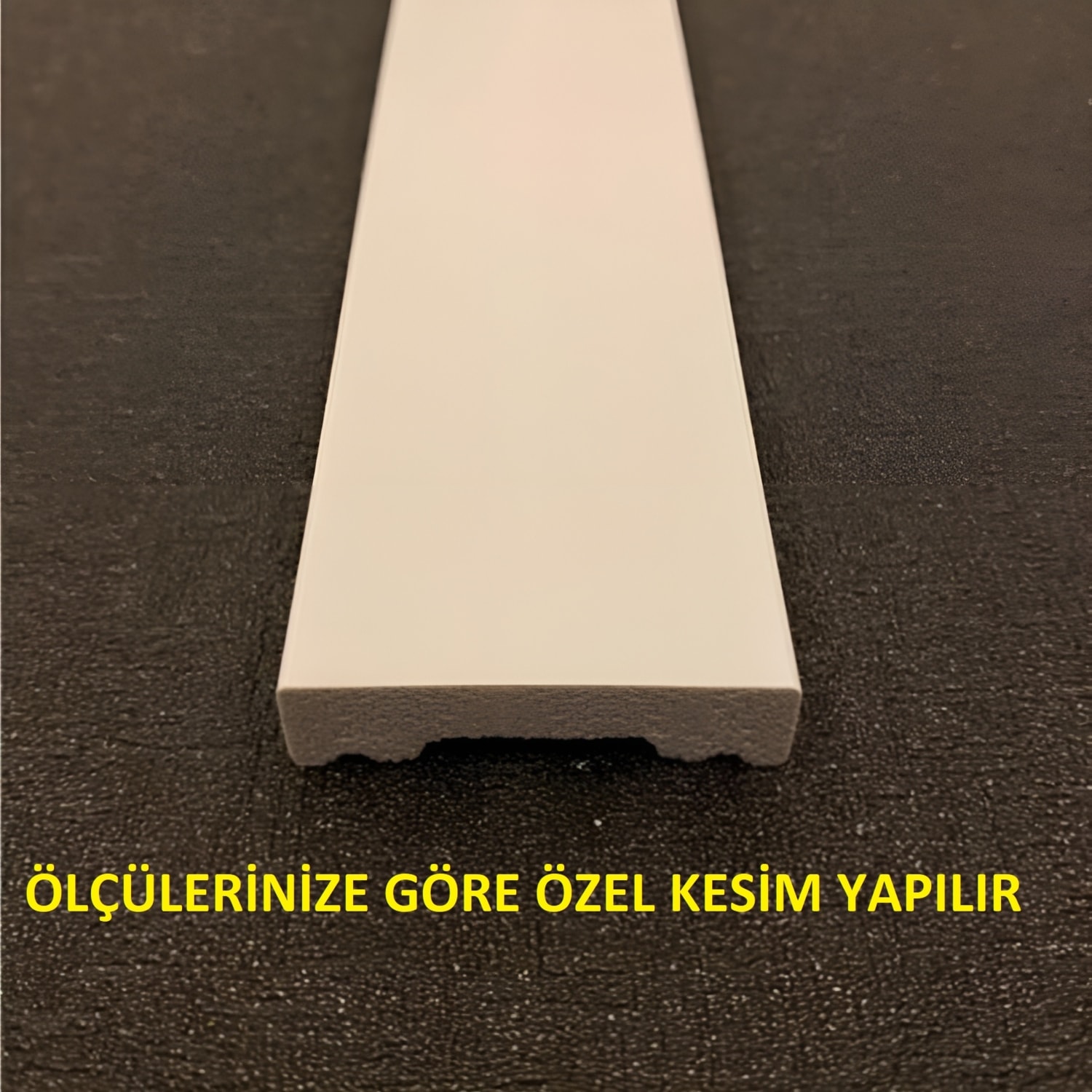 Boyanabilir 4 cm Düz Sert Poliüretan Duvar Çıtası 4 cm x 240 cm