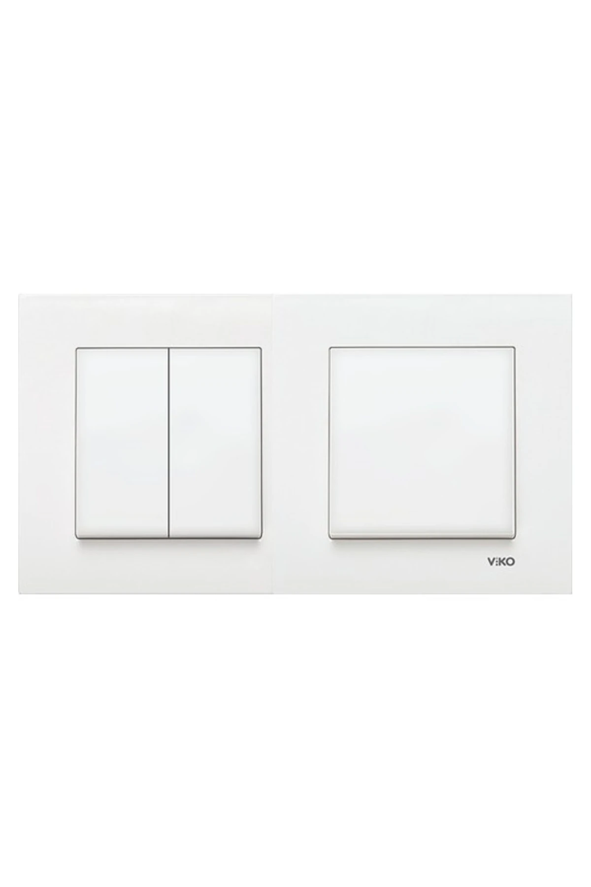 Torunoğlu Elektronik Karre Beyaz Ikili Set Komütatör Ve Anahtar