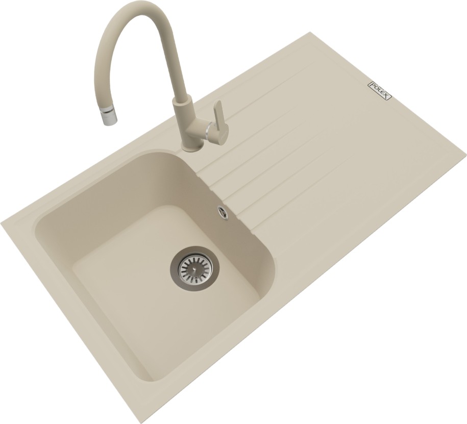 Cristalüx Granit Eviye P-02+Swan-3 Bej