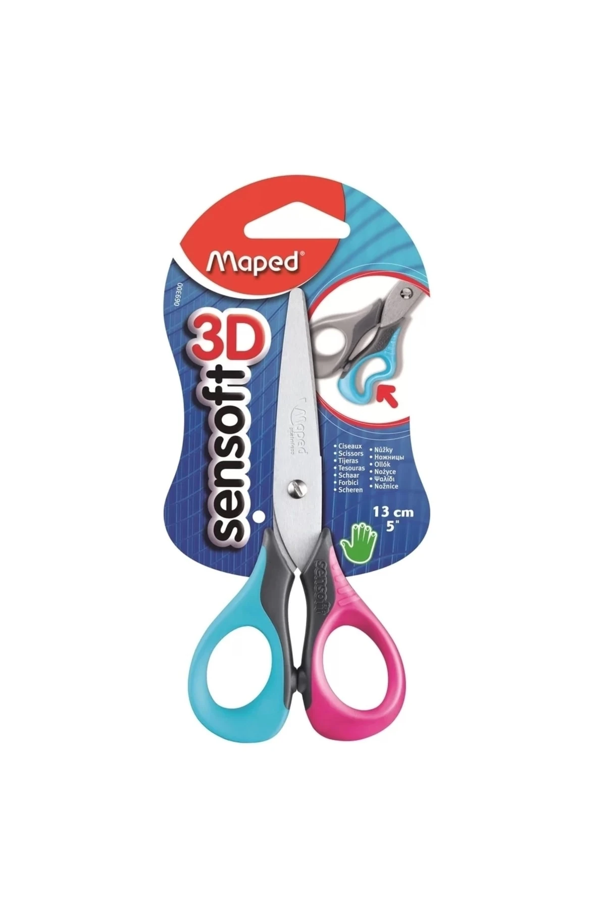 Security Craft Scissors, 13 cm, Round, Assorted