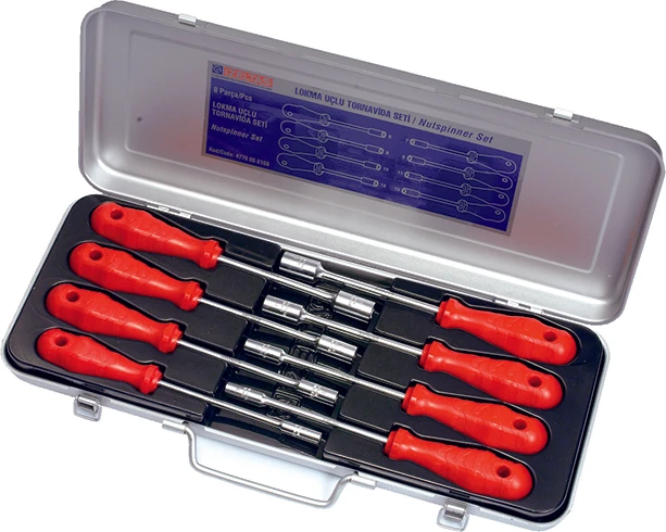 Izeltaş Lokma Uçlu Tornavida Seti (8 Parça)