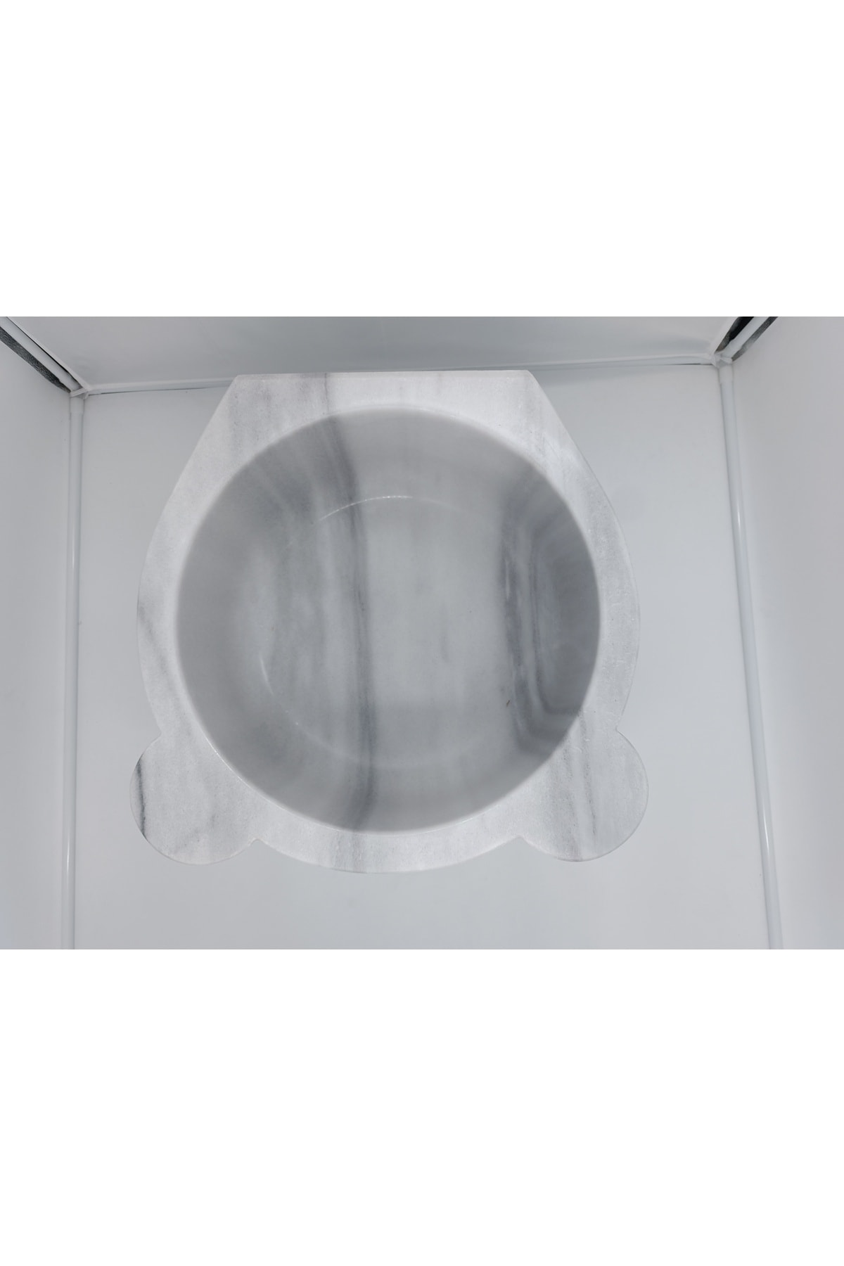 Mermer Kurna Beyaz-kavun Dilimli-hamam Kurnası-banyo Kurnası-ev Hediyesi-mermer Ev Aksesuarlar