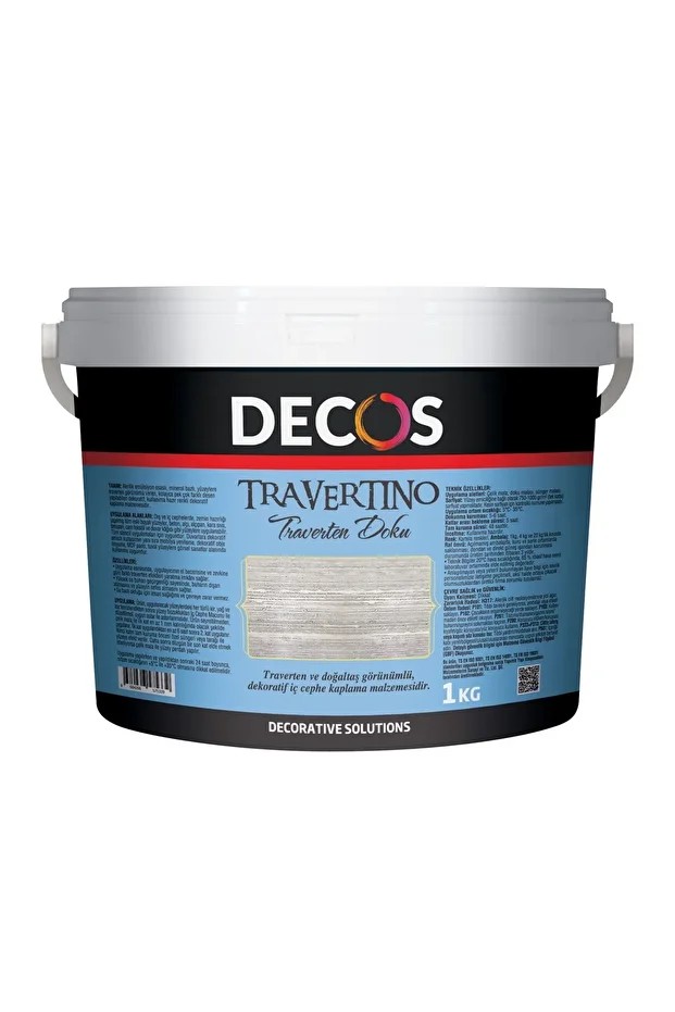 Travertino 1,5 Kg - Traverten Dokulu Dekoratif Efekt Kaplama