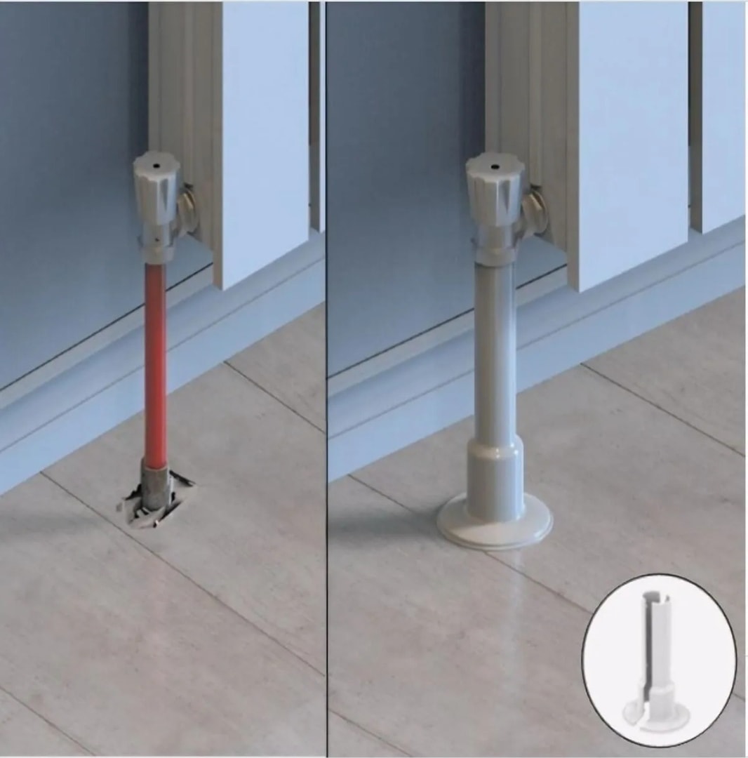 Petek Radyatör Boru Gizleme Ayağı Tekli Petek Aksesuarı 17 cm Beyaz ( 10 Adet )