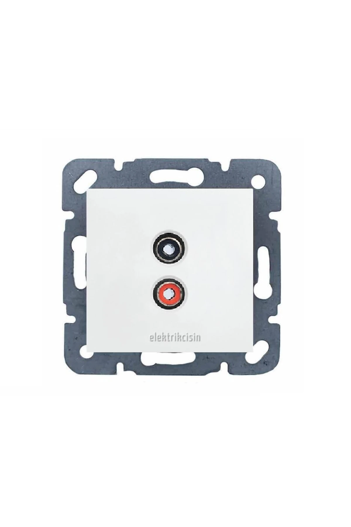 Meridian Beyaz Müzik Yayın Hoparlör Prizi - 12 Adet